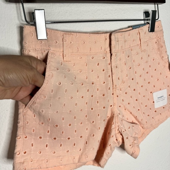Old Navy girls pink eyelet flat front chino mini shorts size 10 NWT - Picture 5 of 10